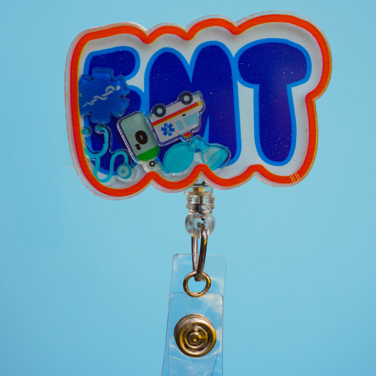 Porta-gafete retráctil de EMT