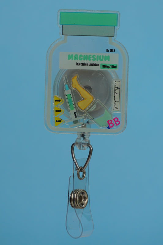Magnesium Shaker Badge Reel
