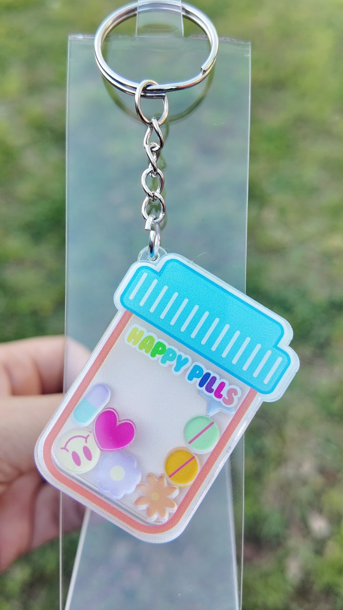 Bote de pastillas de la felicidad