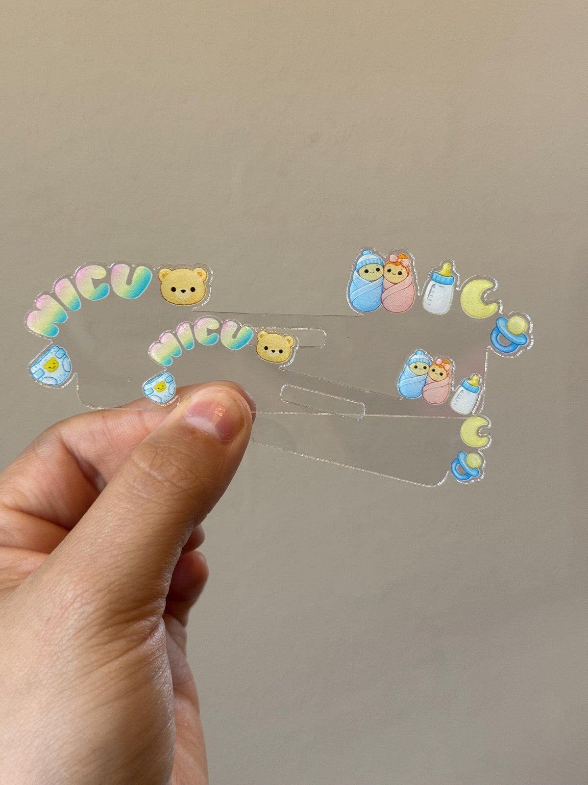 Adorno para gafete de la UCIN para enfermeras neonatales - Accesorio para porta credenciales de bebé