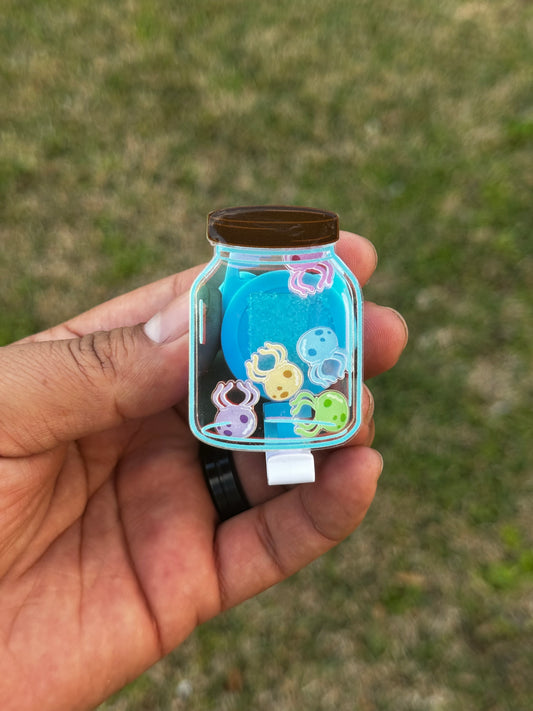 Jelly fish jar , mental health id clip, mental awareness