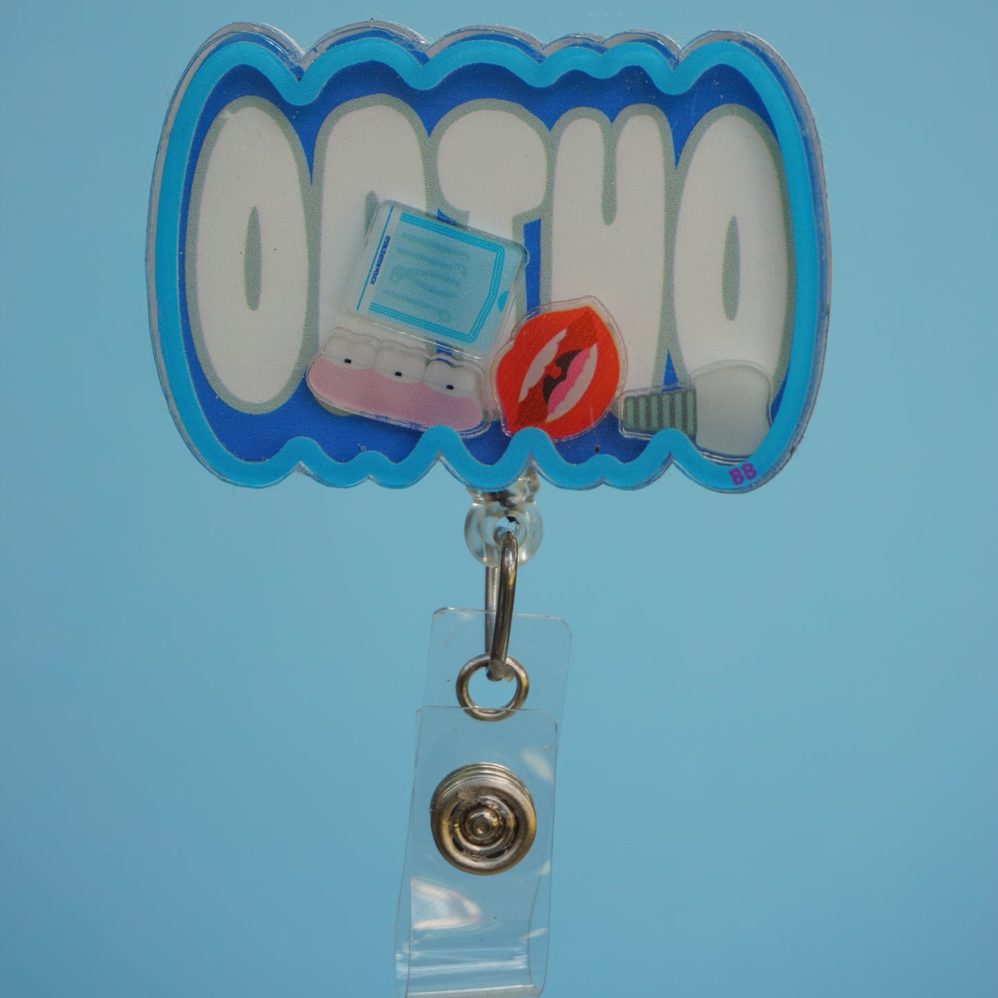 Dental ortho Shaker Badge Reel