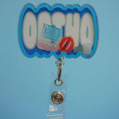 Dental ortho Shaker Badge Reel