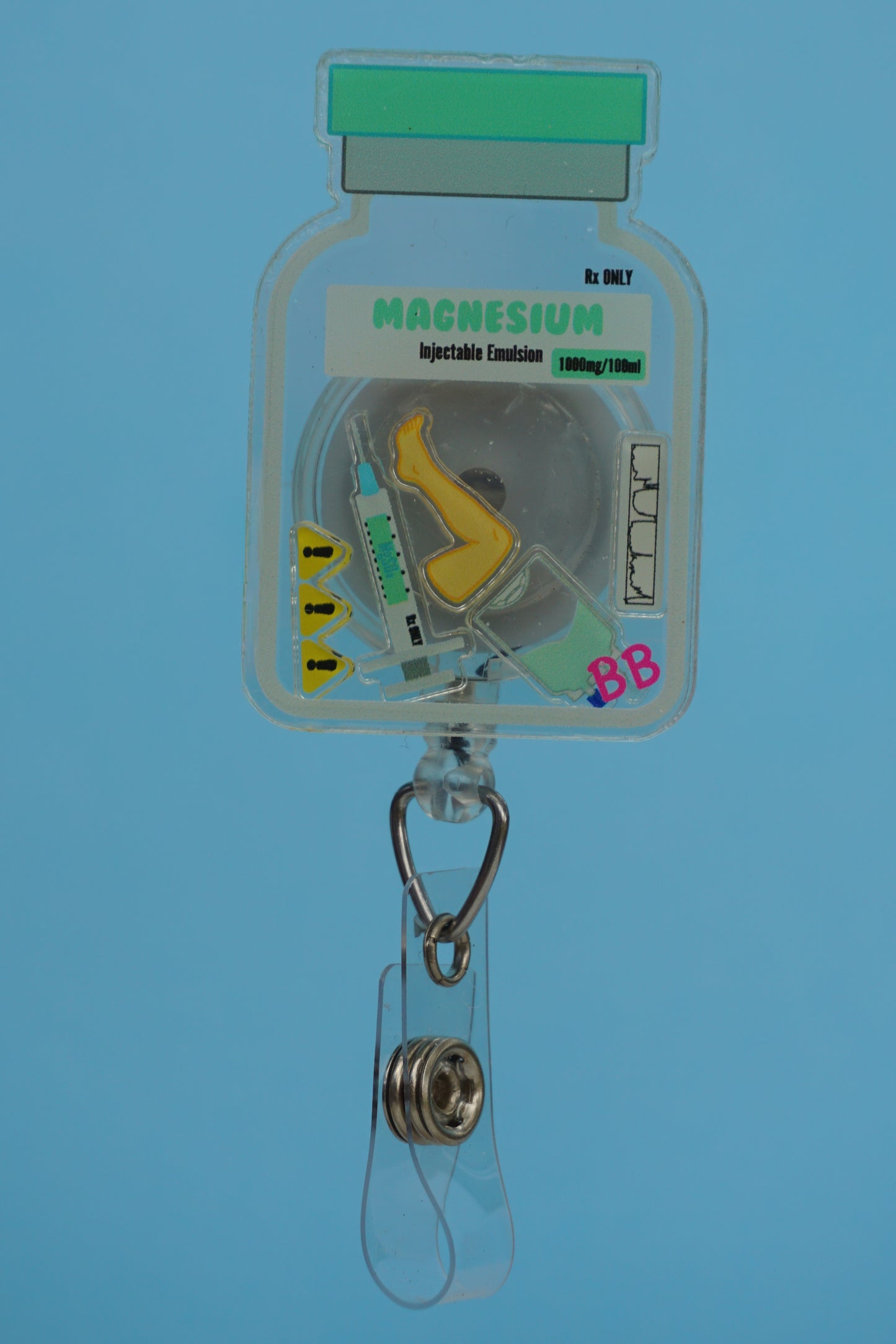 Magnesium Shaker Badge Reel