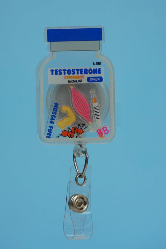 Testosterone Shaker Badge Reel