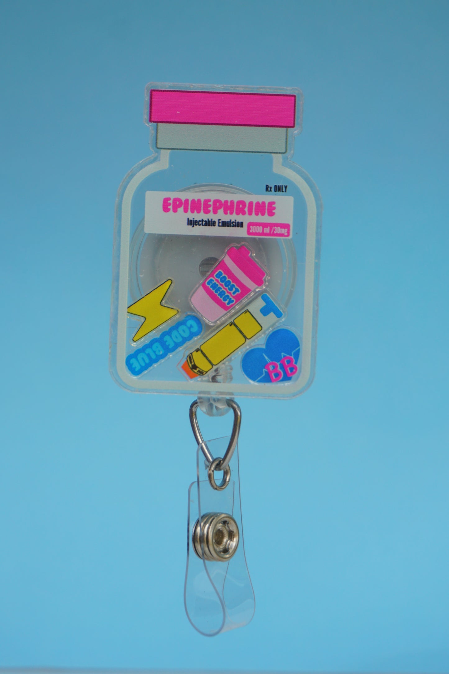 Epinephrine Shaker Badge Reel