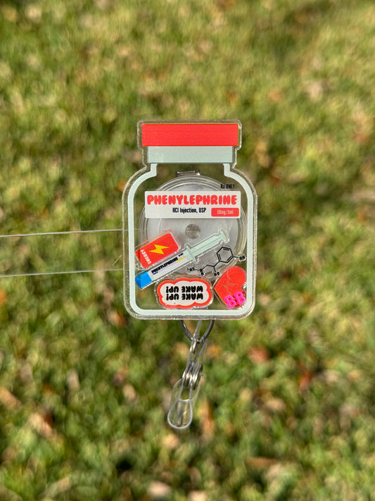 Phenylephrine Shaker Badge Reel