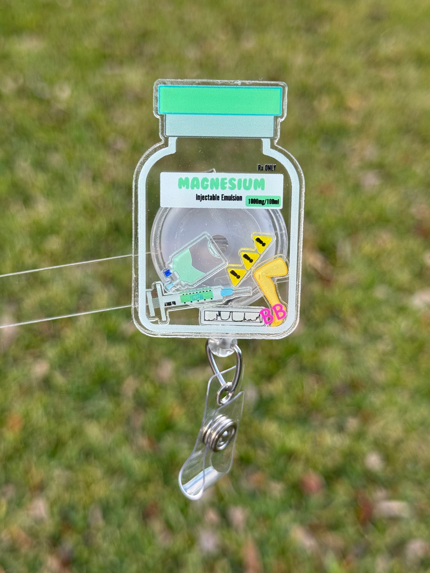 Magnesium Shaker Badge Reel