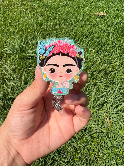 Frida Khalo badge holder | Mexican lifestyle | Frida badge | Little frida accessories | nurse badge | teacher badge