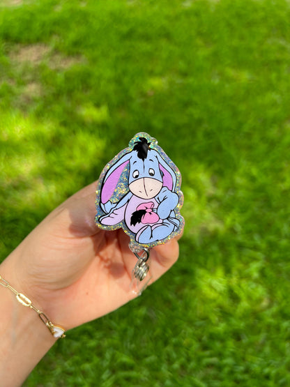 Winny  Badge holder | bash holder for pediatrician | badge clip | retractable badge | winni Pooh accessories | eyore | piglet |