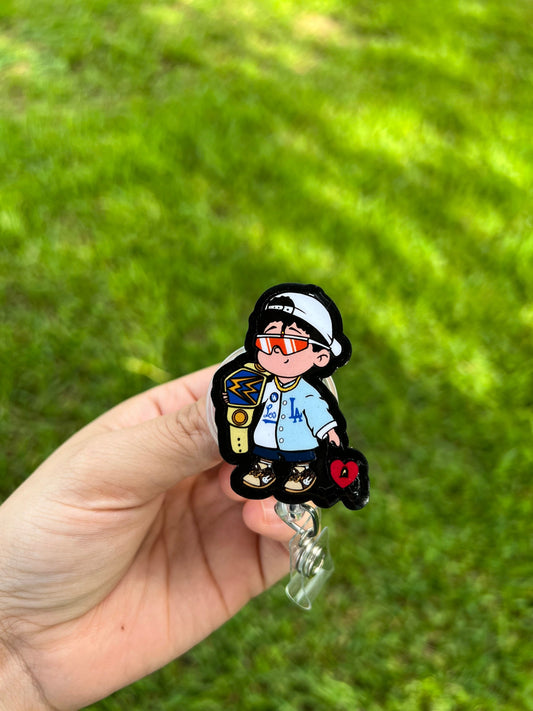 Baby WWE Benito Badgereel|Badbunny Badge|bad bunny accessories |cultura| Badbunny merch| for teachers|bad bunny | conejo malo| bad bunny pin