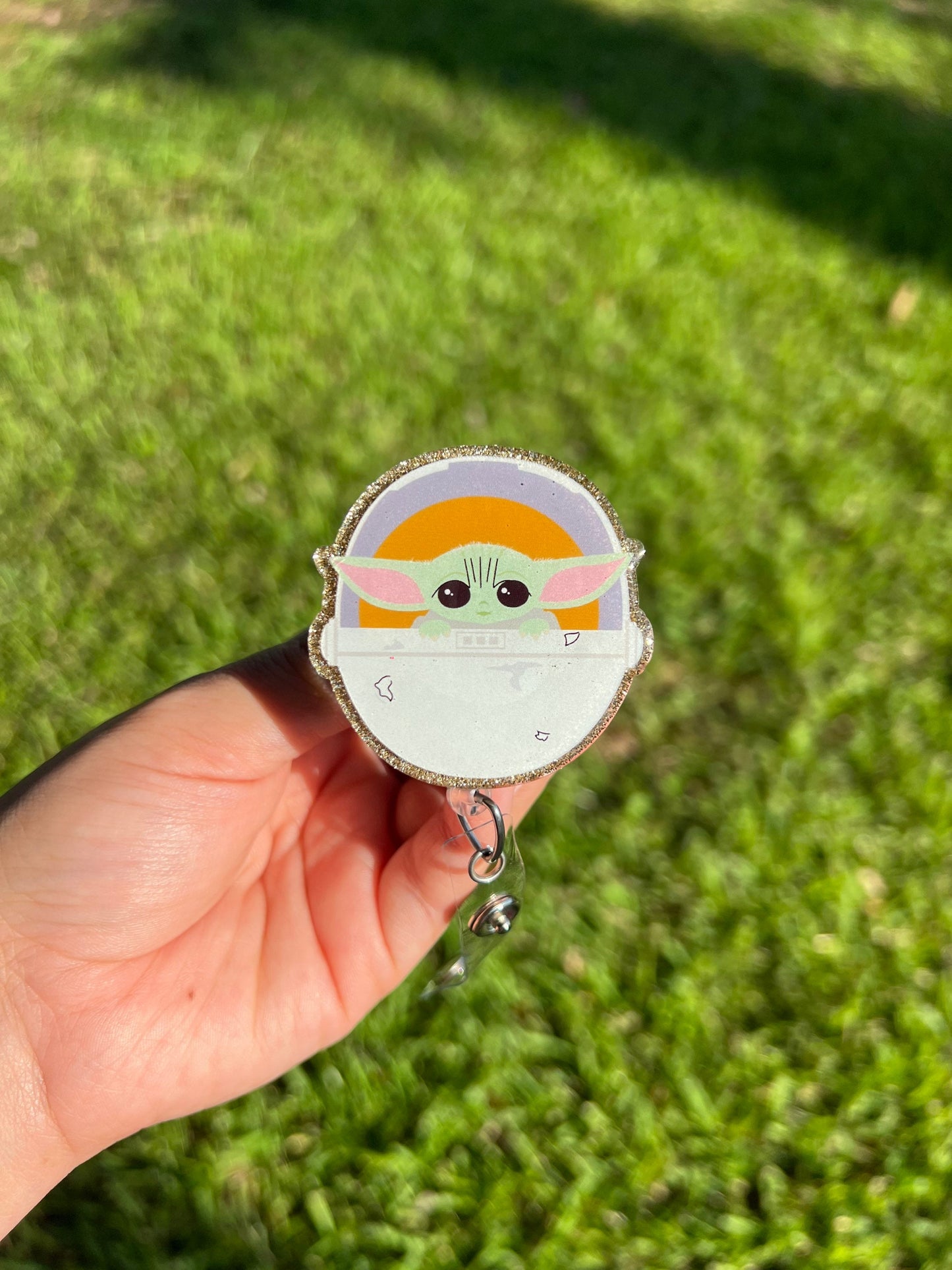 Baby yoda badge reel | BabyYoda accessories