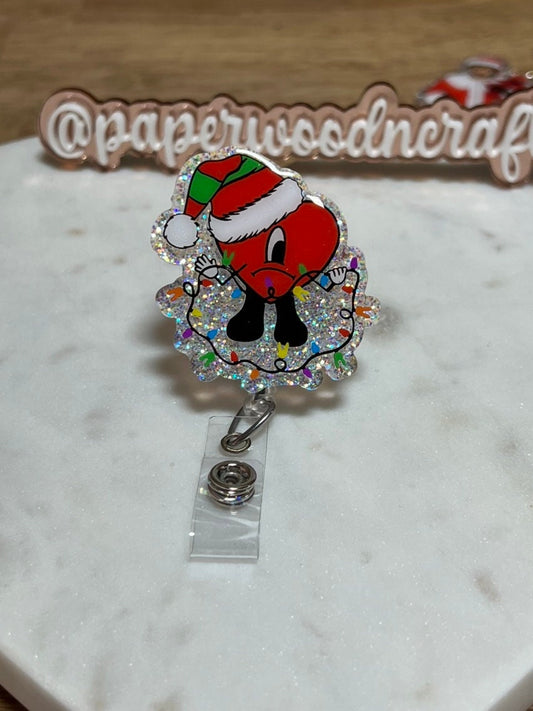 Una Navidad sin ti| Bad bunny badgereel | bad bunny santa | una navidad sin ti | sad heart| bad bunny accessories| Sad heart lights