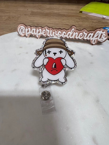 Bad bunny badgereel | bad bunny santa | una navidad sin ti | sad heart| bad bunny accessories| Bunny and sad heart | Benito