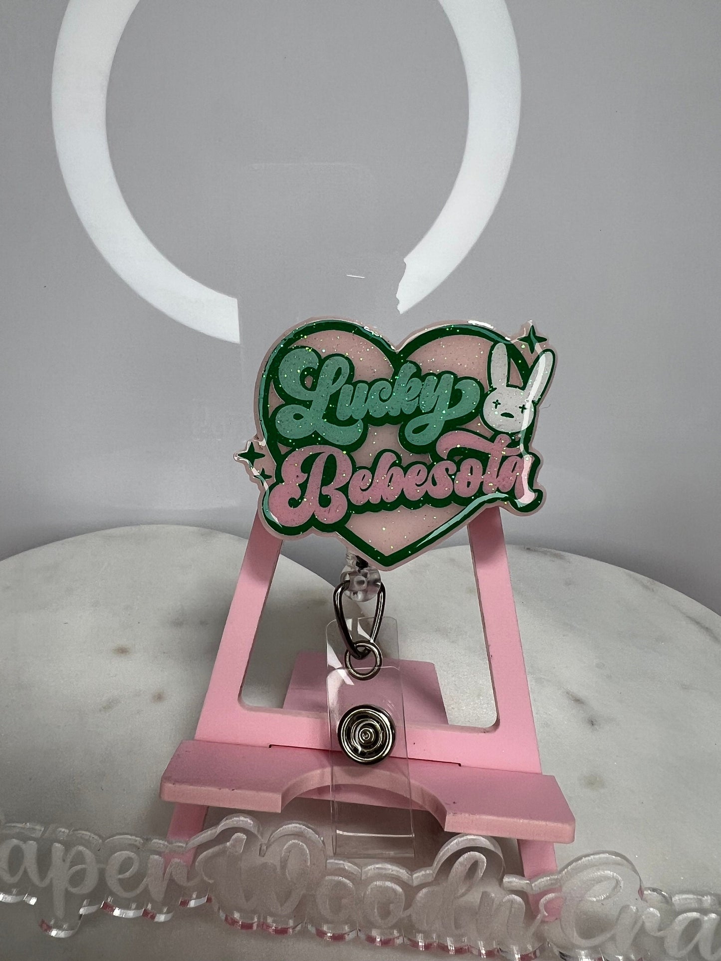 Lucky bebesita badge reel| El Conejo Malo| Benito badge clip| bebesita| Bebesota badge holder, bebesota,UVST, Bad bunny