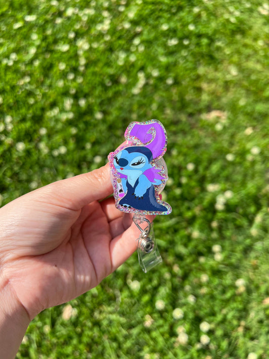 Stitch badge reel ,Yzma badge holder, retractable ID holder