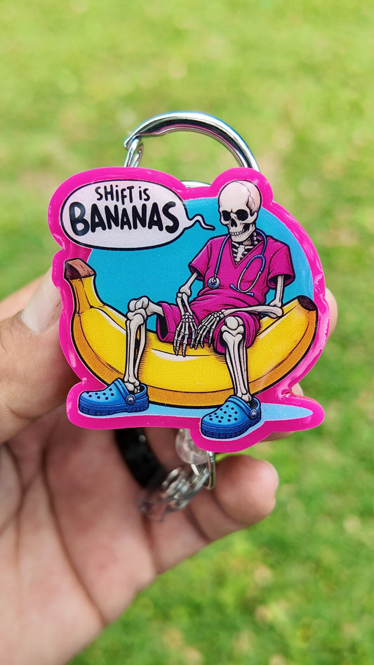 This shift is bananas Retractable Badge Reel | Funny Badge Reel | Nurse Badge Reel,Mental health badge reel, mental health matters,