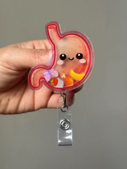 Stomach Badge Reel for Gastroenterology Nurses - GI Medical ID Holder