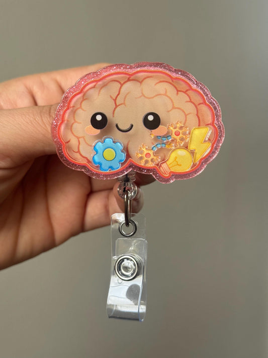 Brain Shaker ID Holder | Medical Shaker | Retractable Work Accessory