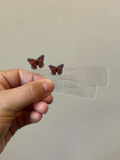 Monarch Butterfly ID Topper | Nature Inspired Work Accessory | Butterfly Decor